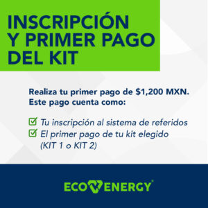 Inscripción y primer pago del KIT 2
