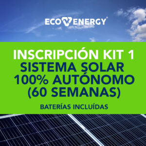 Inscripción Kit 1 – Sistema Solar 100% Autónomo (60 semanas)